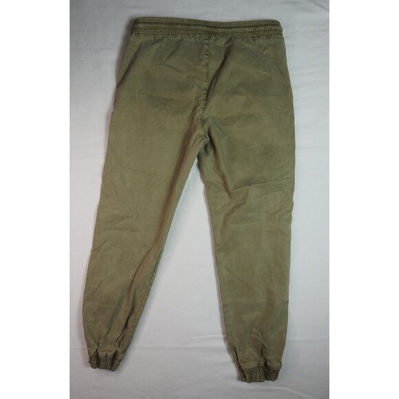 ZARA Women’s Jogger Pants Size Small Khaki Green Chino - Picture 2 of 6
